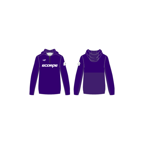 Sublimated Hooded Diamond Pullover - Straight Powder - Purple